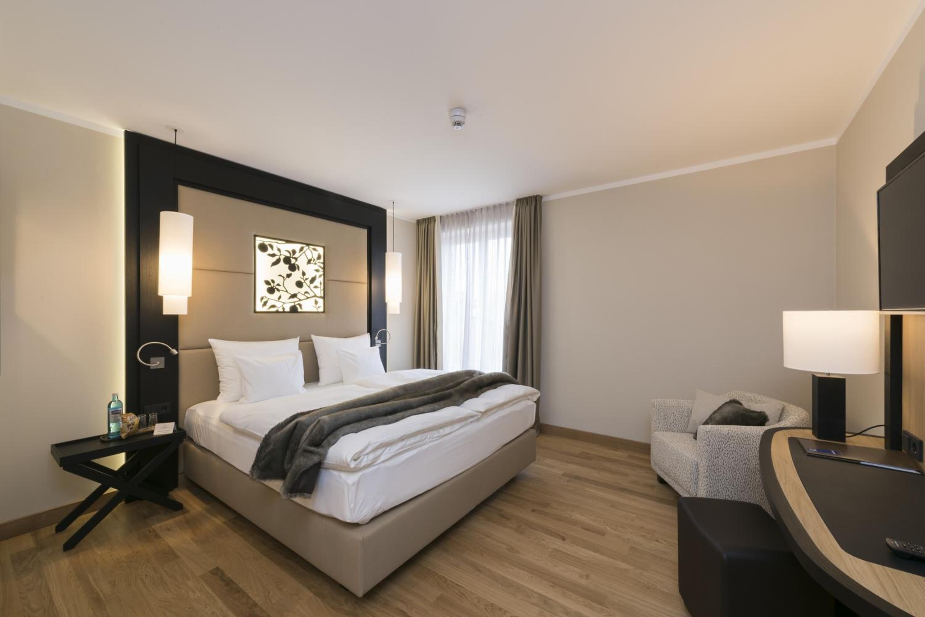 in-room safe, desk, blackout curtains, soundproofing