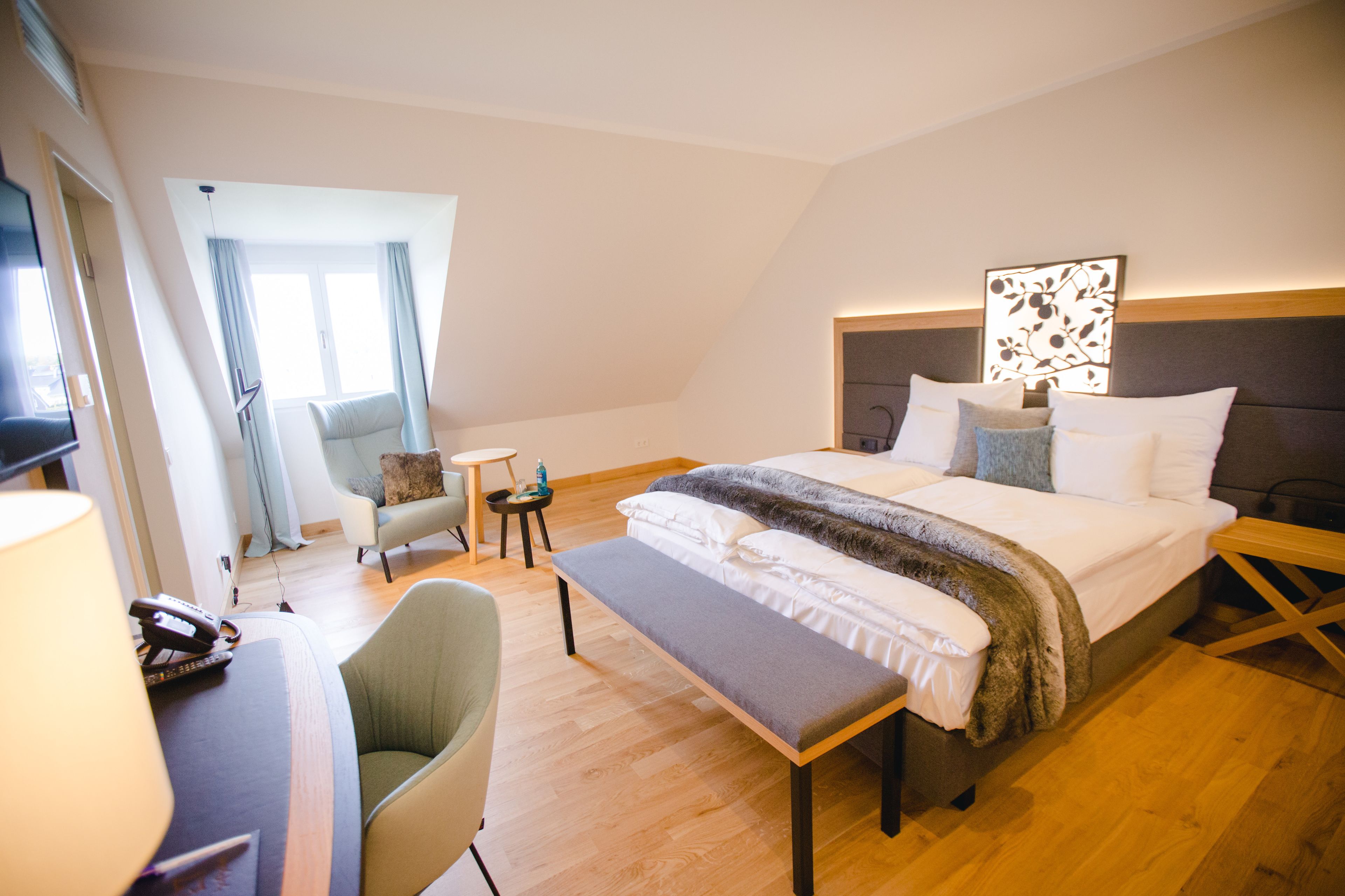 double room | in-room safe, desk, blackout curtains, soundproofing