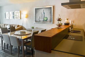 Apartment, 2 Bedrooms | Private kitchen | Fridge, microwave, stovetop, cookware/dishes/utensils - Stunning Design 2BR Condo in exclusive location by Happy Address (Playa del Carmen)