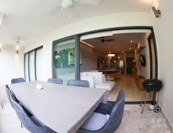 Departamento, 2 habitaciones | Terraza o patio