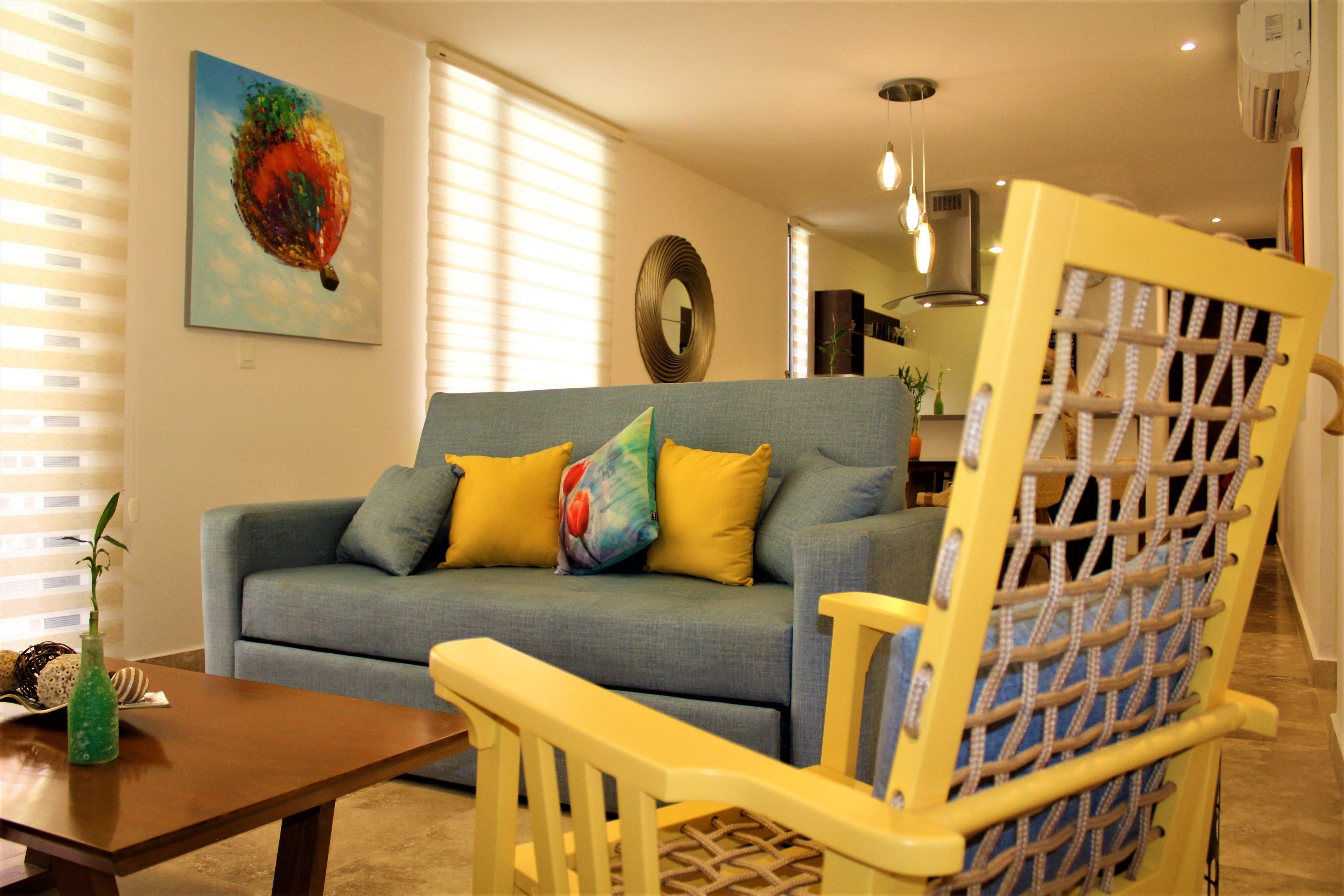 Apartment, 2 Bedrooms | Living room | Flat-screen TV