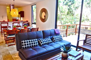Living area - Impeccable PH / 3 BR in Querido Tulum by Happy Address (Tulum)