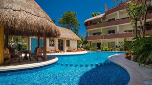 Outdoor pool - Villa Puerta Zama 2 BR with big terrace in Tulum by Happy Address (Tulum)