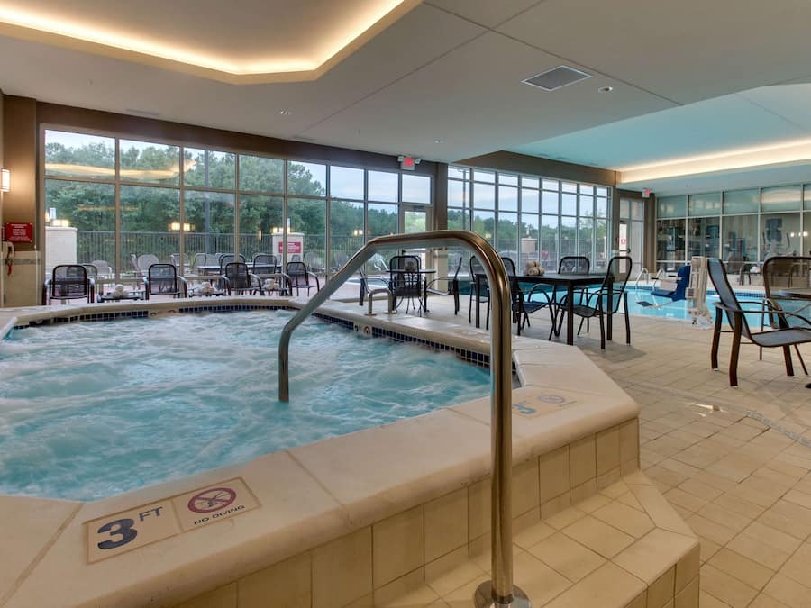 Indoor pool, outdoor pool