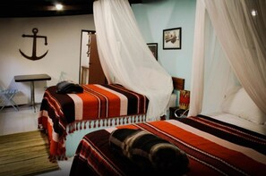 5 bedrooms, individually decorated, individually furnished, desk