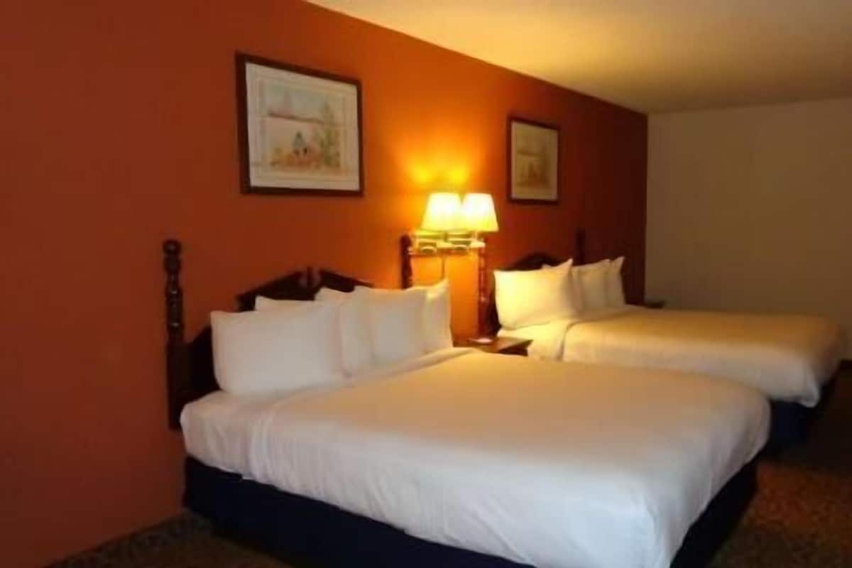 Desk, laptop workspace, blackout curtains, soundproofing