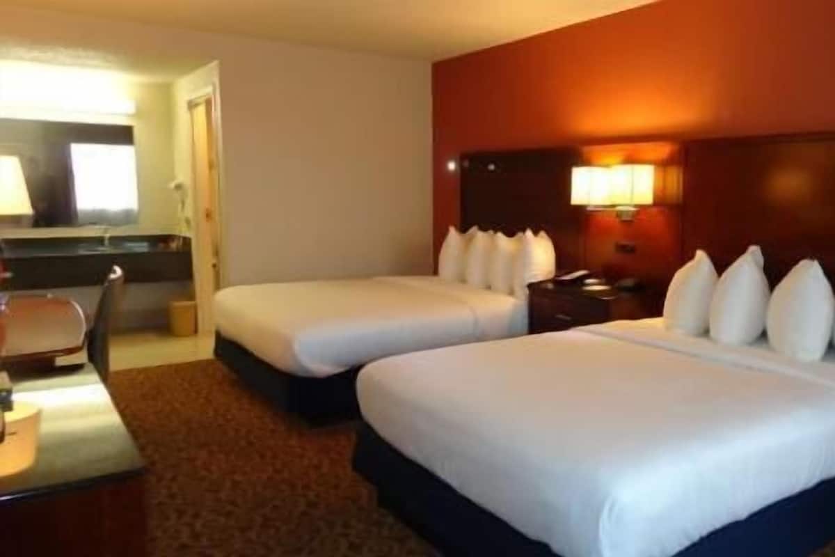 Desk, laptop workspace, blackout curtains, soundproofing