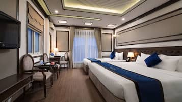 Premium bedding, minibar, in-room safe, desk