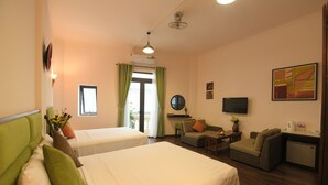 Family Room, 2 Queen Beds | Minibar, in-room safe, desk, WiFi (free) - Old Quarter Family Hotel (Hanoi)