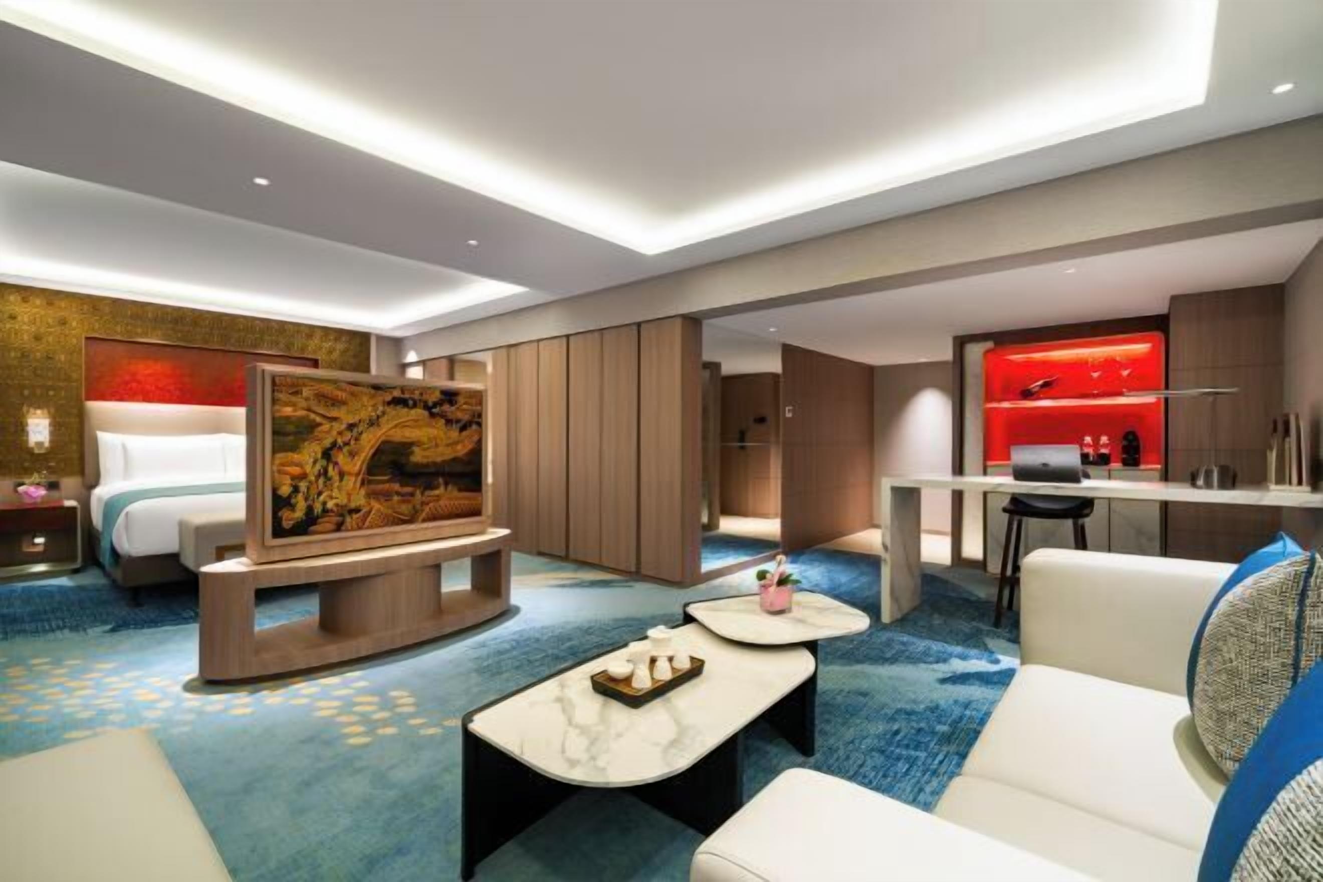 Minibar, in-room safe, desk, blackout curtains