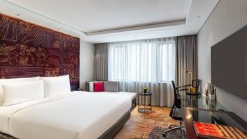 Minibar, in-room safe, desk, blackout curtains