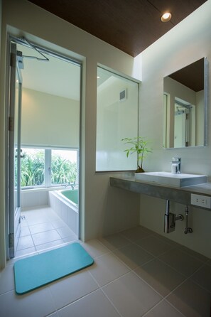 Private Vacation Home, Ocean Front | Bathroom - Shirahama no yado shiokaze (Nakijin)