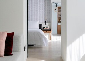 Egyptian cotton sheets, premium bedding, down duvets, pillow-top beds
