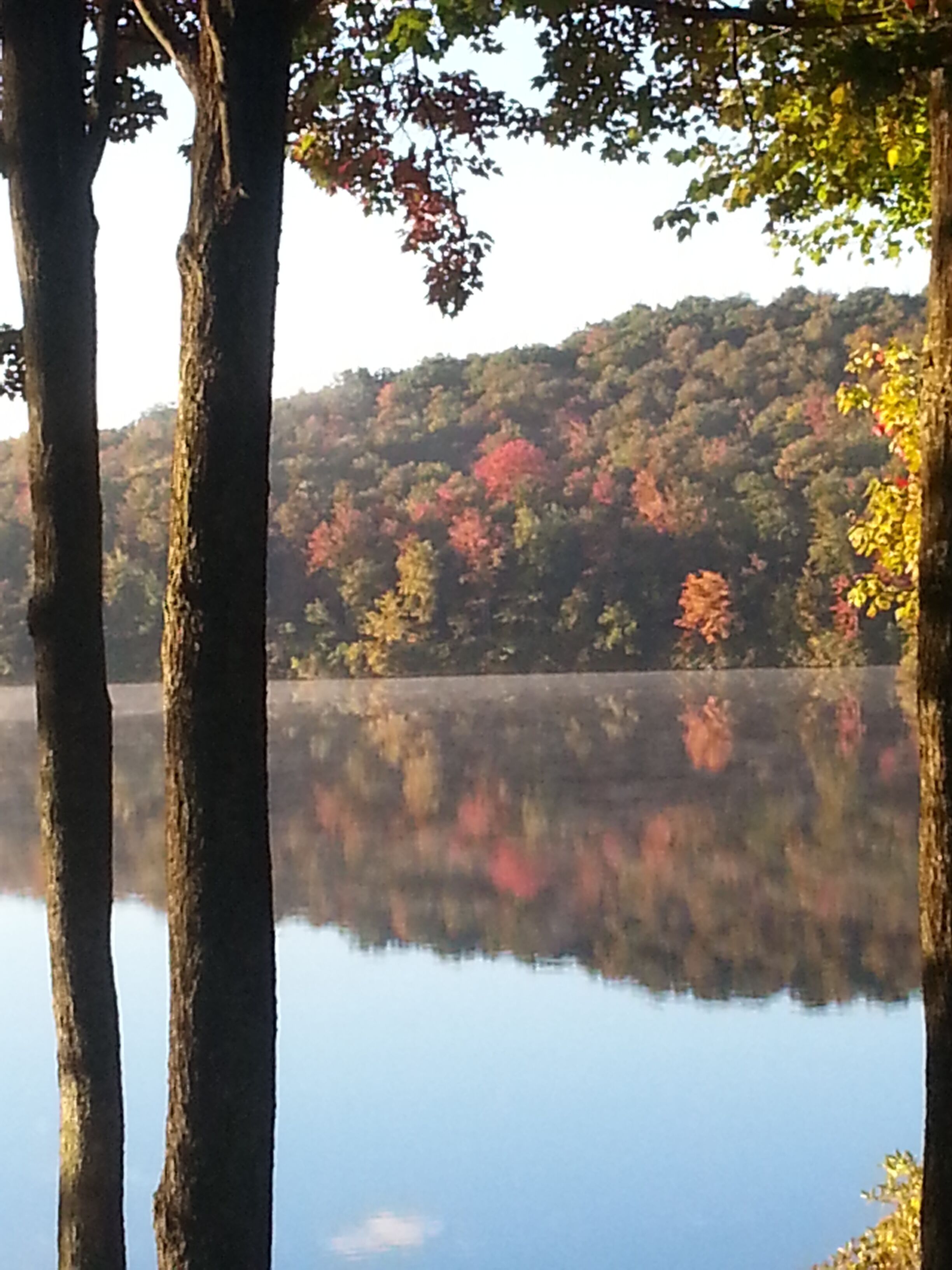 Fall at Big Boulder Lake has beautiful foliage, hiking, and biking trails. 