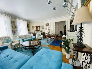 TV connectée, cheminée