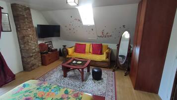 Superior tweepersoonskamer, en-suite badkamer, uitzicht op tuin (Chambre zen) | Pillowtop-bedden, individueel gedecoreerd, individueel gemeubileerd