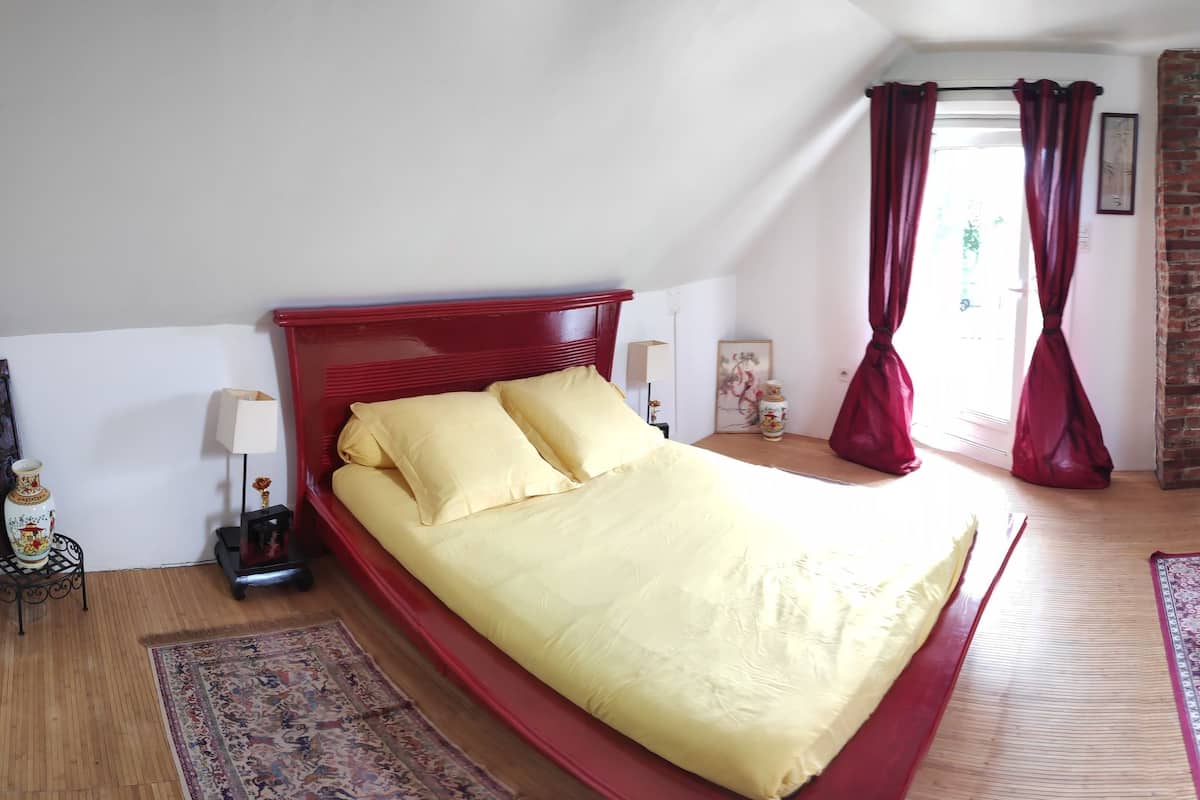 Kamar Double Superior, ensuite, pemandangan kebun (Chambre zen) | Bantalan ekstra lembut dan didekorasi berbeda-beda