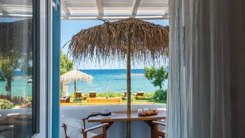 Suite, idromassaggio, vista mare | Vista spiaggia/mare