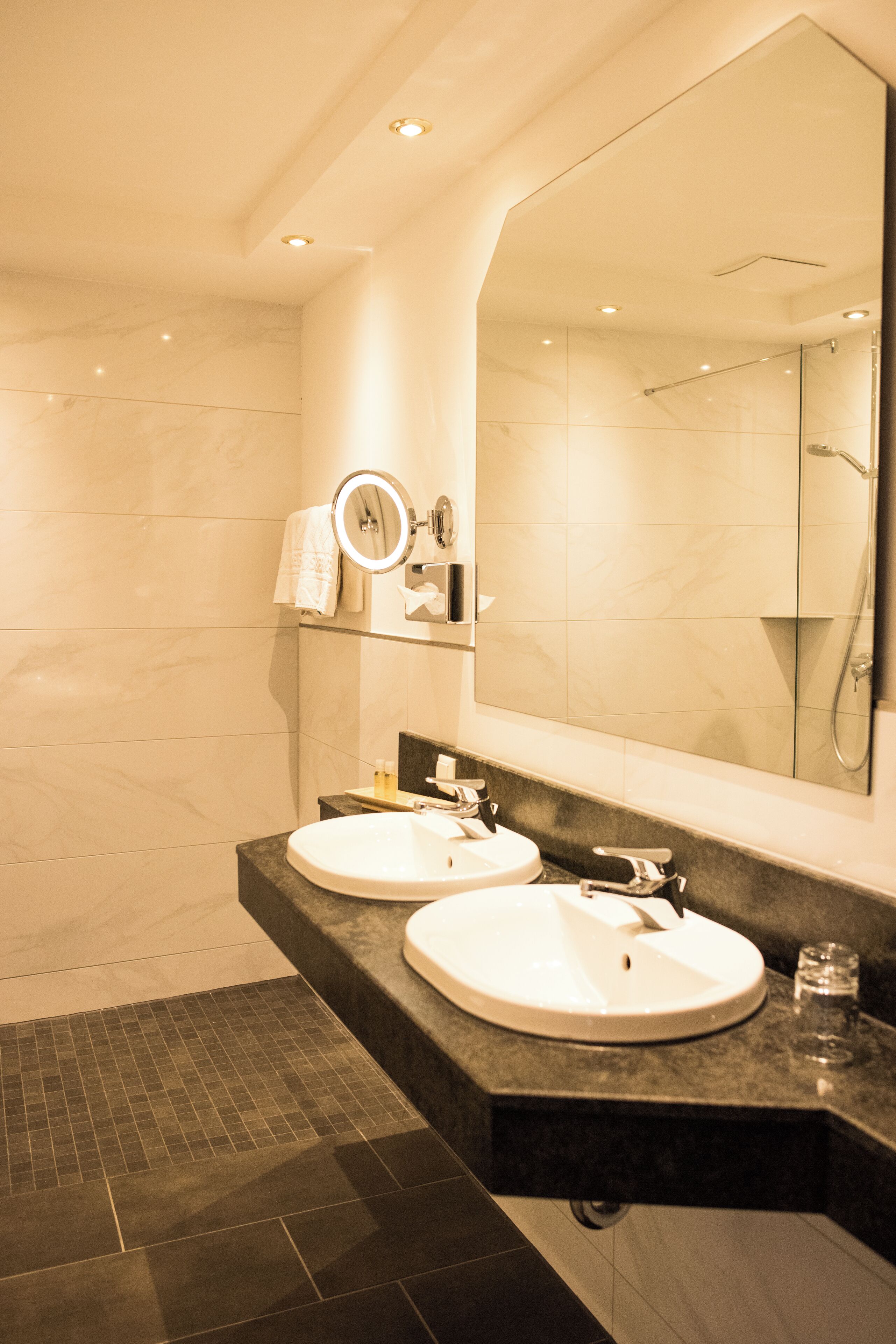 condo | bathroom | shower, free toiletries, hair dryer, towels