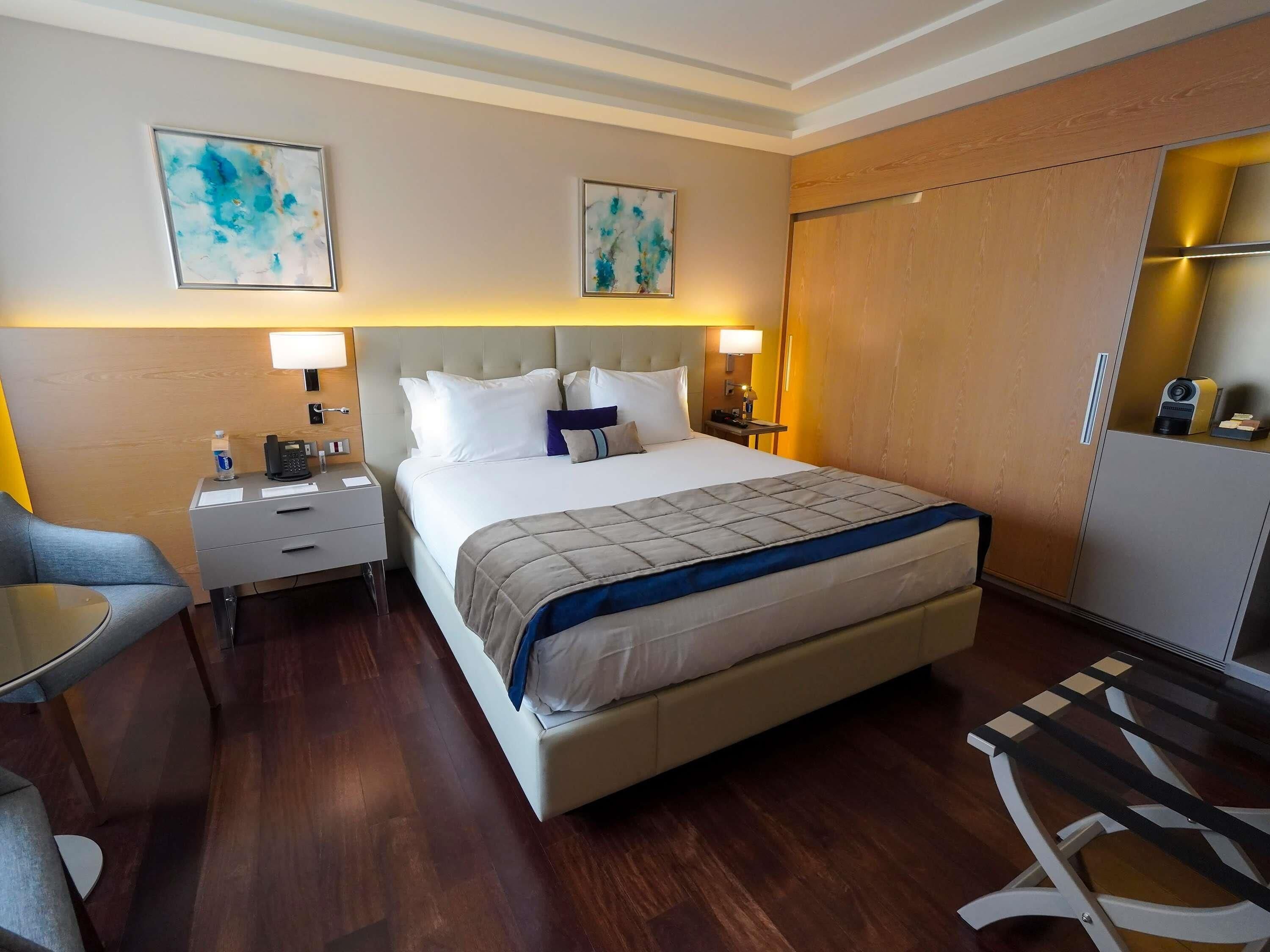 高级房, 1 张特大床 | 埃及棉床单、高档床上用品、羽绒被、迷你吧