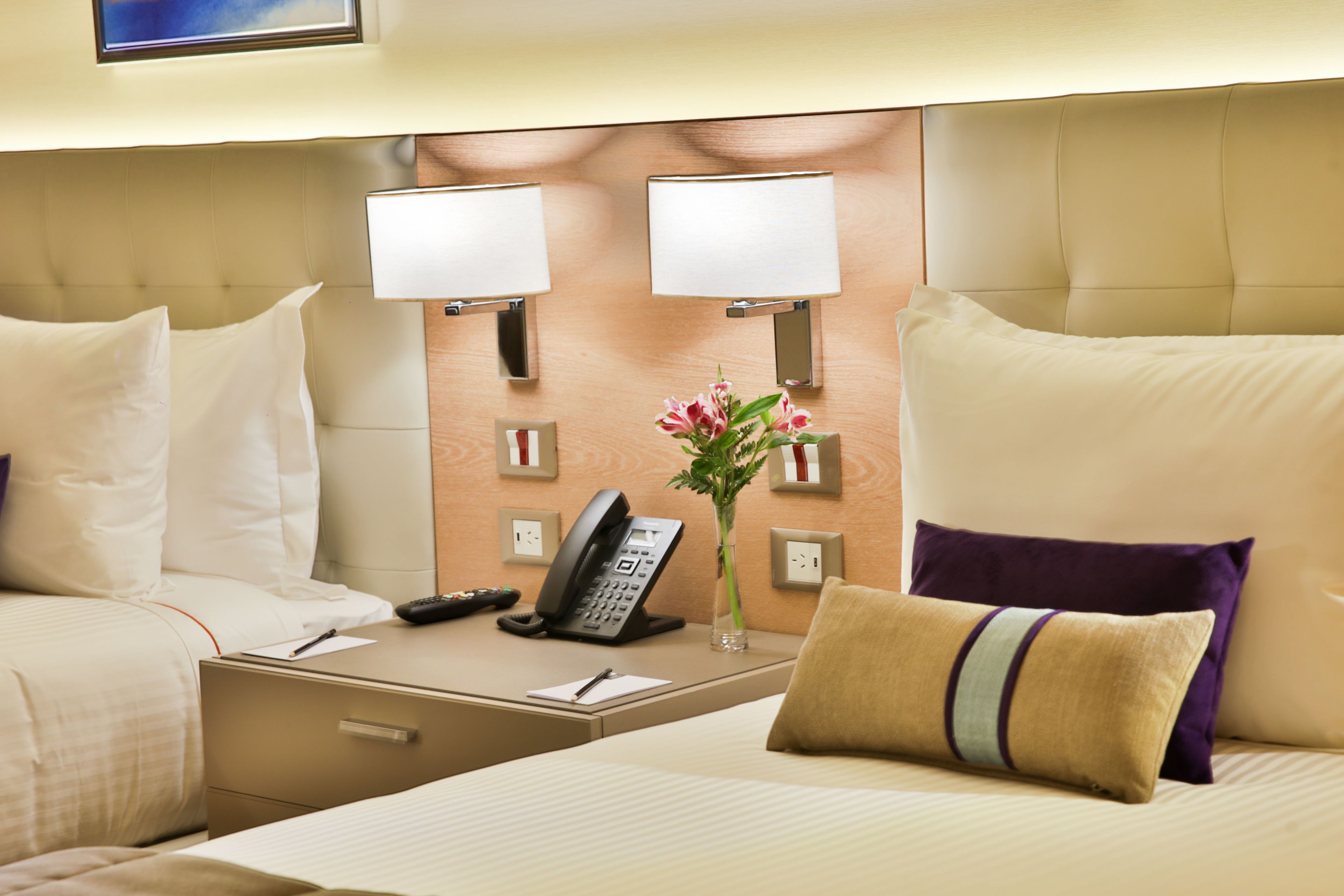 egyptian cotton sheets, premium bedding, down duvets, minibar