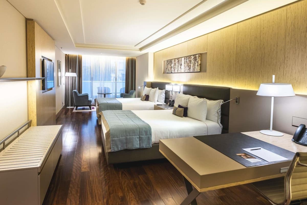 Executive Room, 2 Double Beds | Egyptian cotton sheets, premium bedding, down comforters, minibar