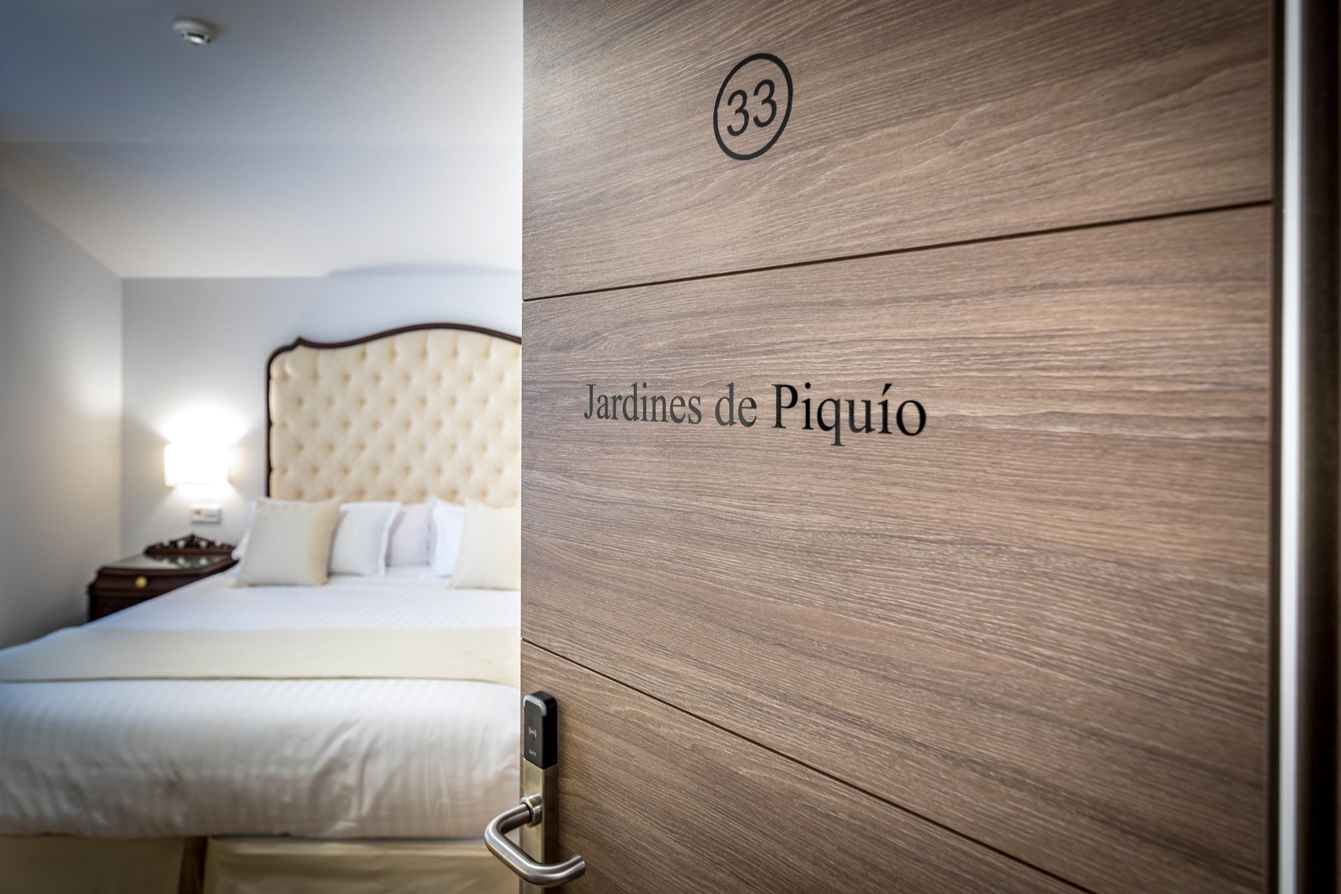 deluxe double room (jardines de piquío) | in-room safe, desk, blackout curtains, soundproofing