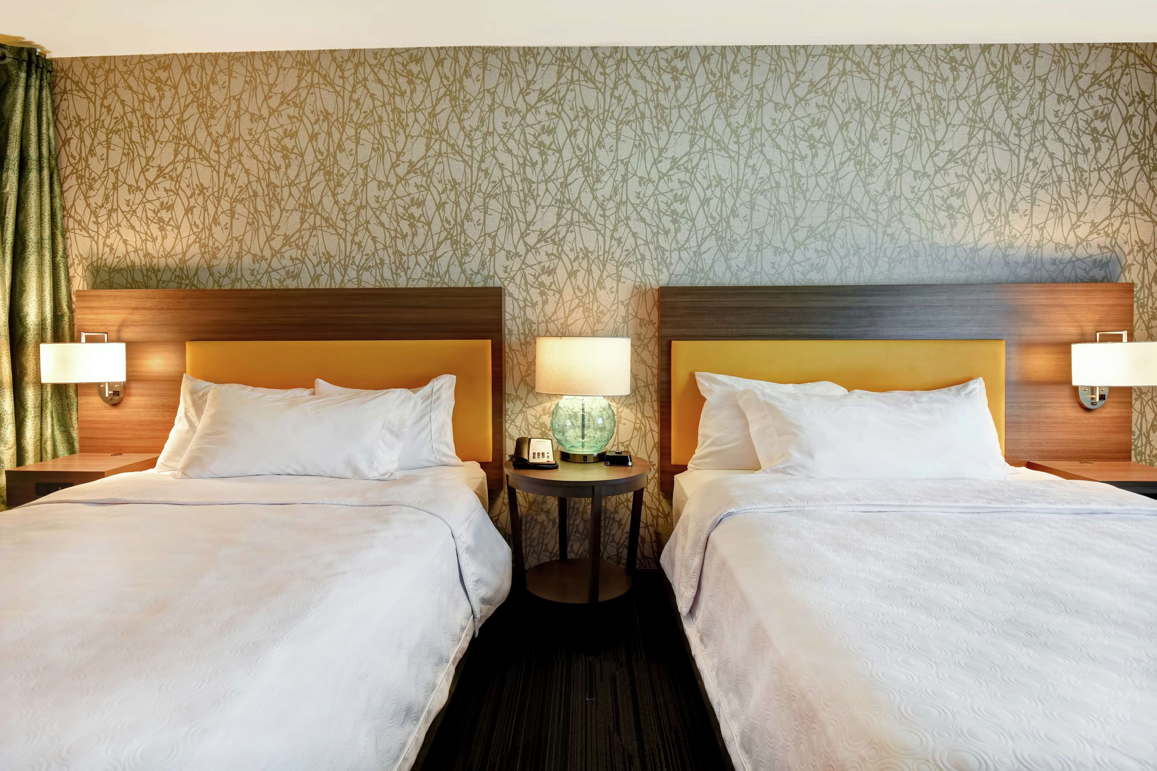 studio, 2 queen beds, non smoking | in-room safe, desk, laptop workspace, blackout curtains