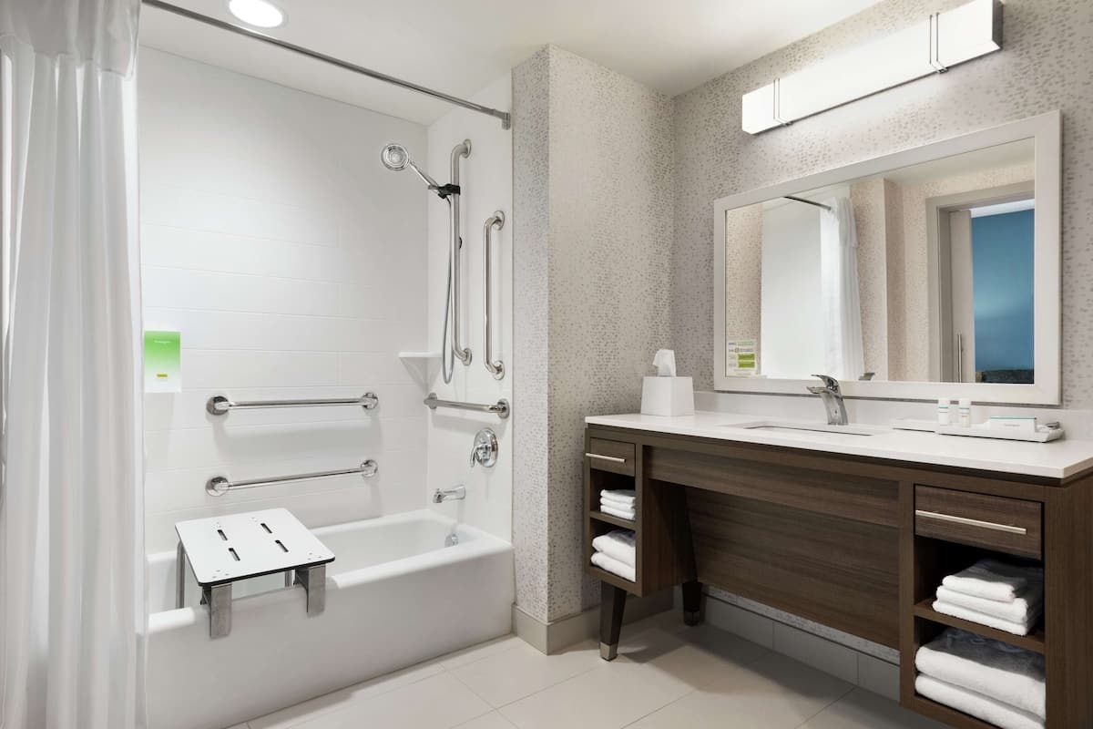 Free toiletries, hair dryer, towels
