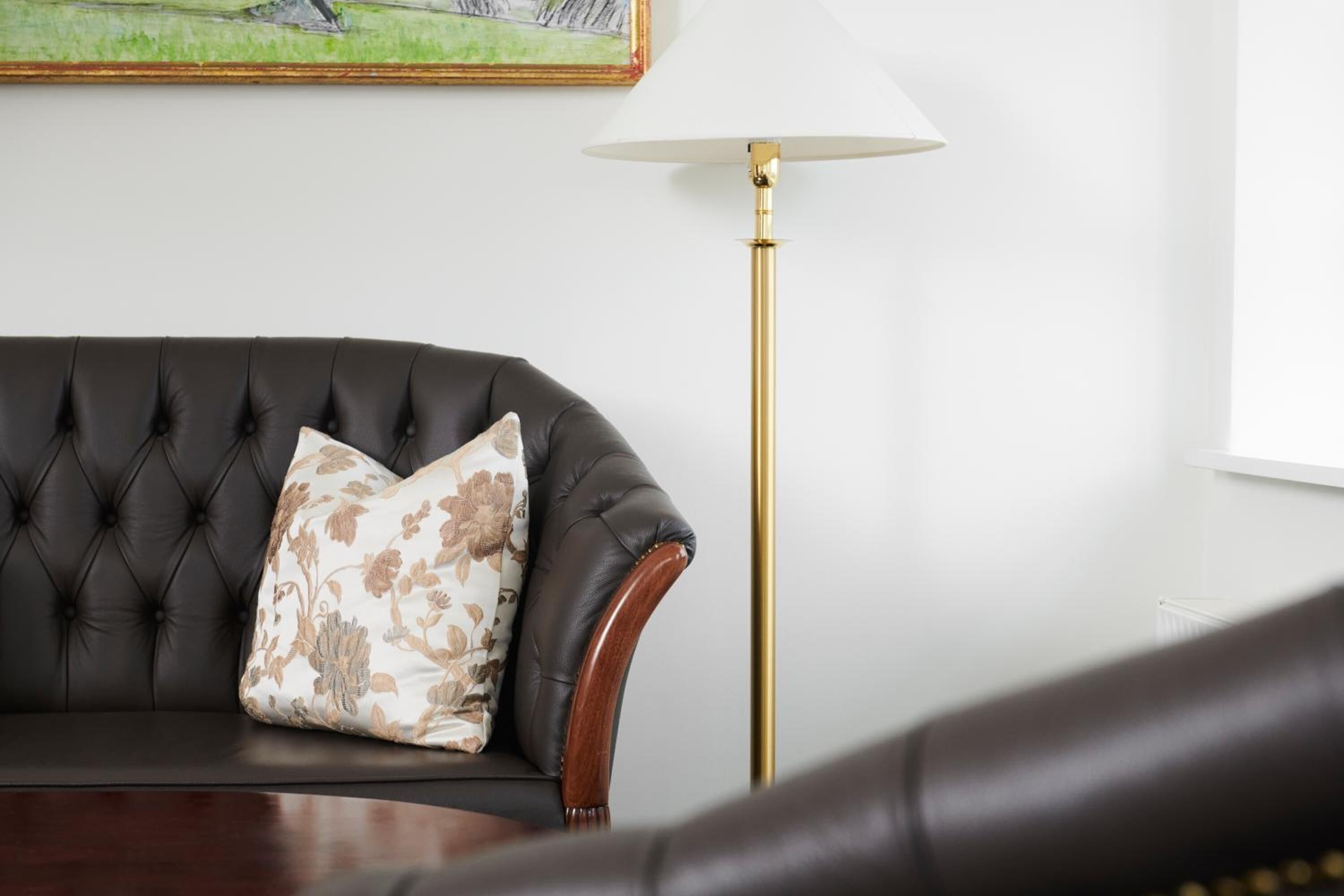 suite | living room | smart tv, heated floors