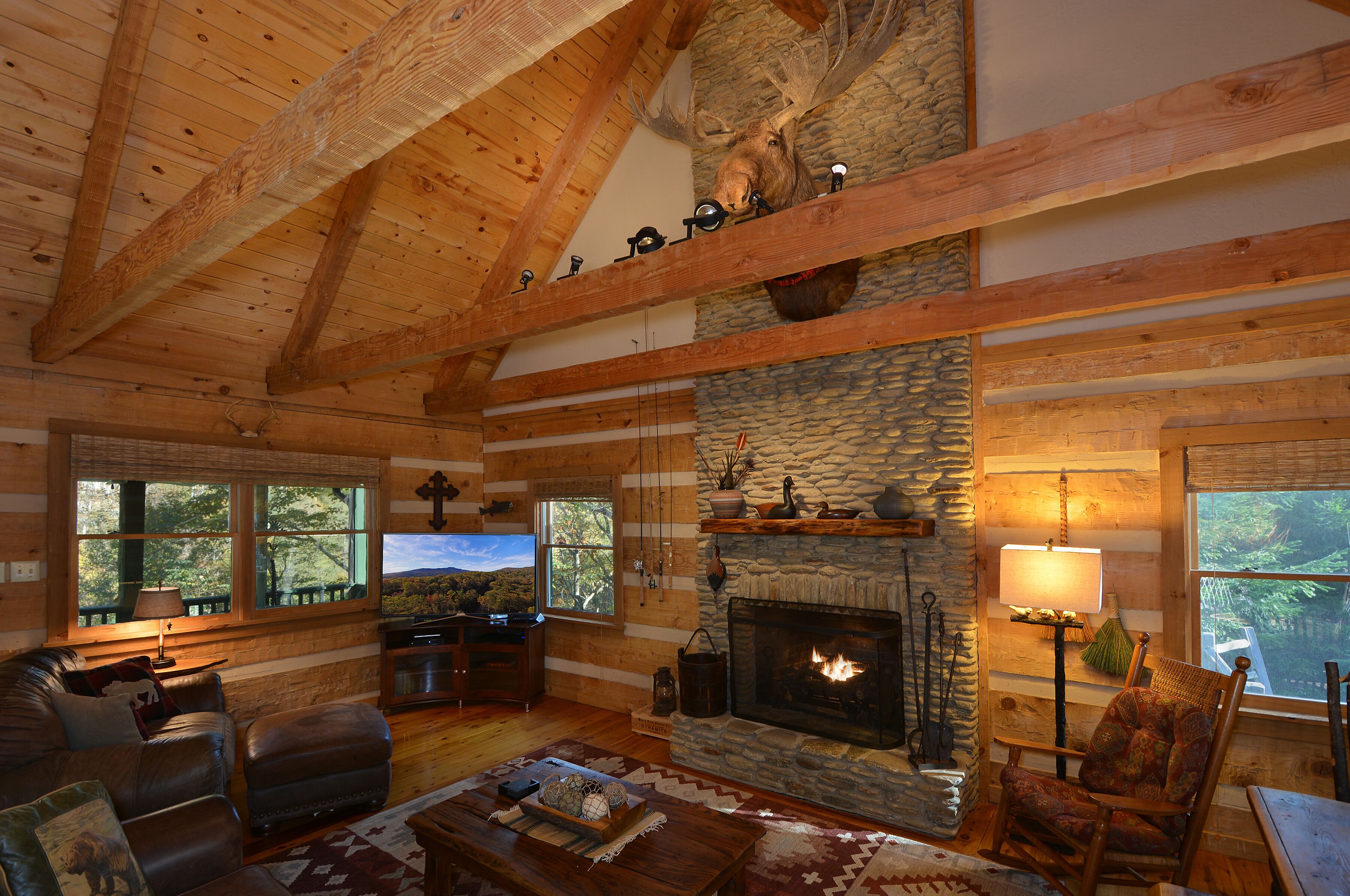 🍁Spacious Pvt 3-Level 2-Deck Cabin🍁2Grt Rm/2K/1Q/2Bunk🍁Updated🍁Mins to Boone