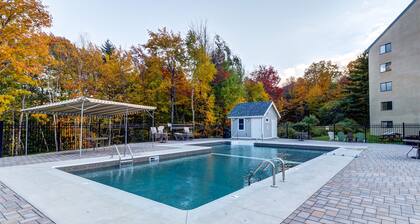 Mountain studio w / jaettu uima-allas, poreallas ja sauna, lähellä hiihtoa!