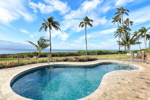 Pool - Oceanfront condo with WiFi & ground-floor lanai - see turtles right out front (Wailuku)