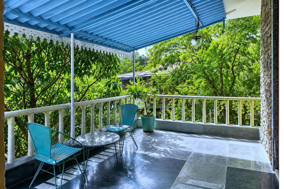 Chambre Double Premium, vue jardin | Balcon