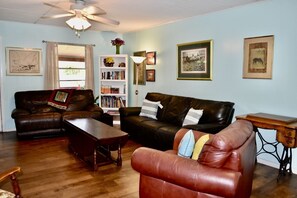 TV connectée, lecteur de DVD, livres, vidéothèque