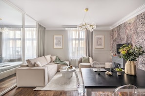 Appartement Exclusif, cheminée (Dorsoduro) | Salle de séjour | TV connectée