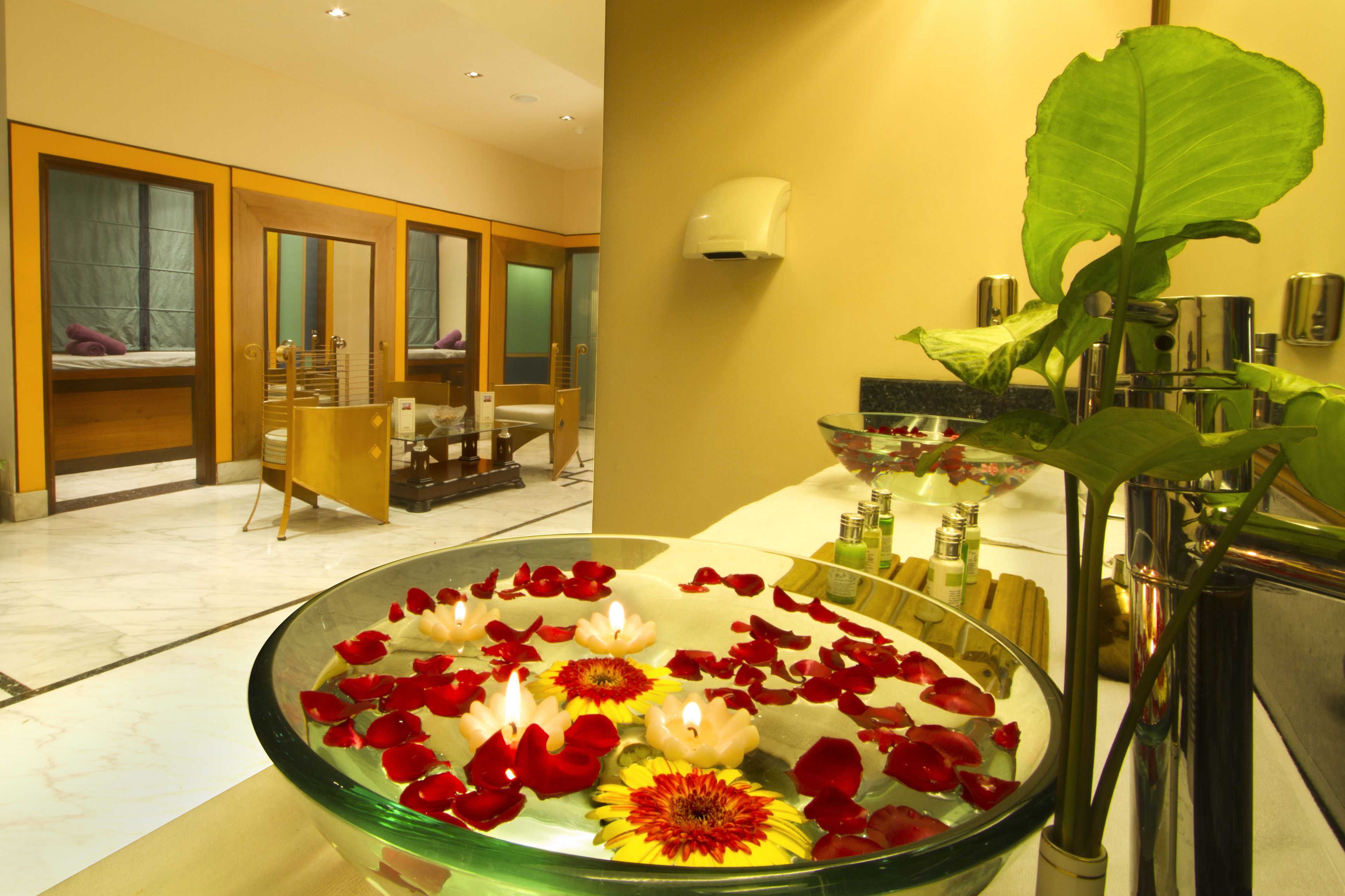 deep-tissue massages, manicures and pedicures