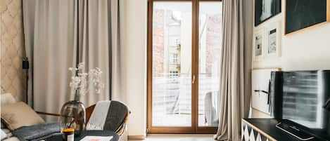 Deluxe-huoneisto | Olohuone | LCD-televisio, Netflix, suoratoistopalvelut