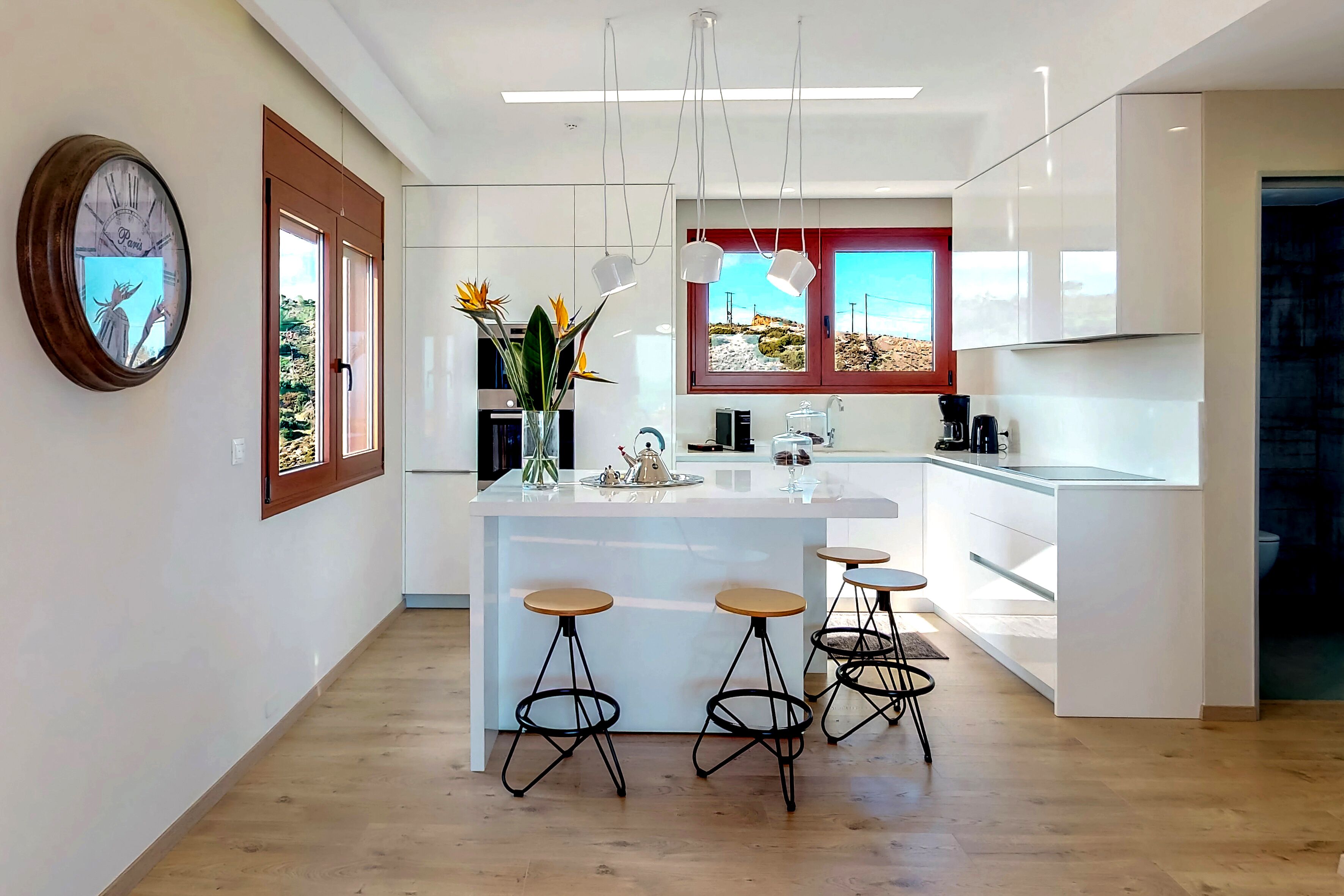 Duplex superluxo | Cozinha privada | Geladeira, cooktop, cafeteira/chaleira, chaleira elétrica