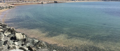 Tæt på stranden