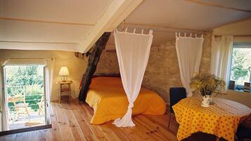 Individually decorated, individually furnished, desk, iron/ironing board