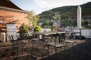 屋外ダイニングエリア