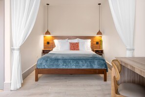 Suite, 1 King Bed, Resort View (Playa Collection) | 1 bedroom, premium bedding, pillow-top beds, in-room safe - Wyndham Palmas Beach and Golf Boutique Resort (Humacao)