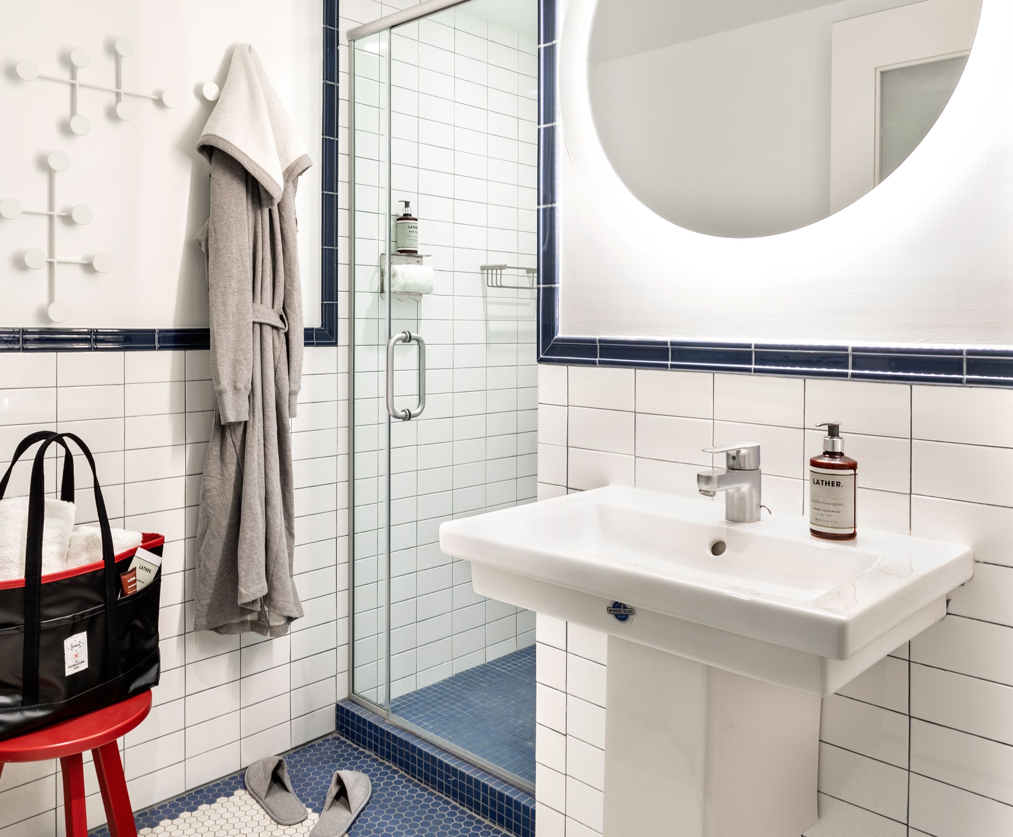 free toiletries, hair dryer, bathrobes, slippers