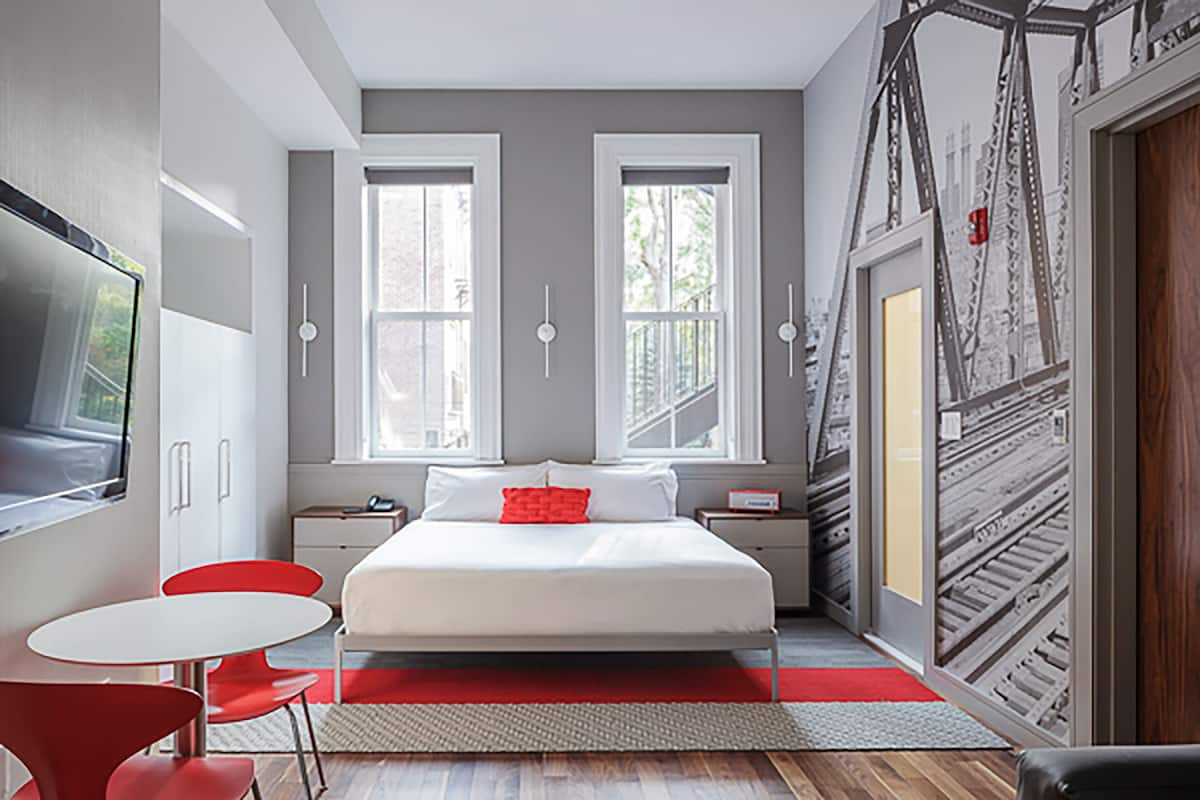 1 chambre, literie de qualité supérieure, couette en duvet d'oie