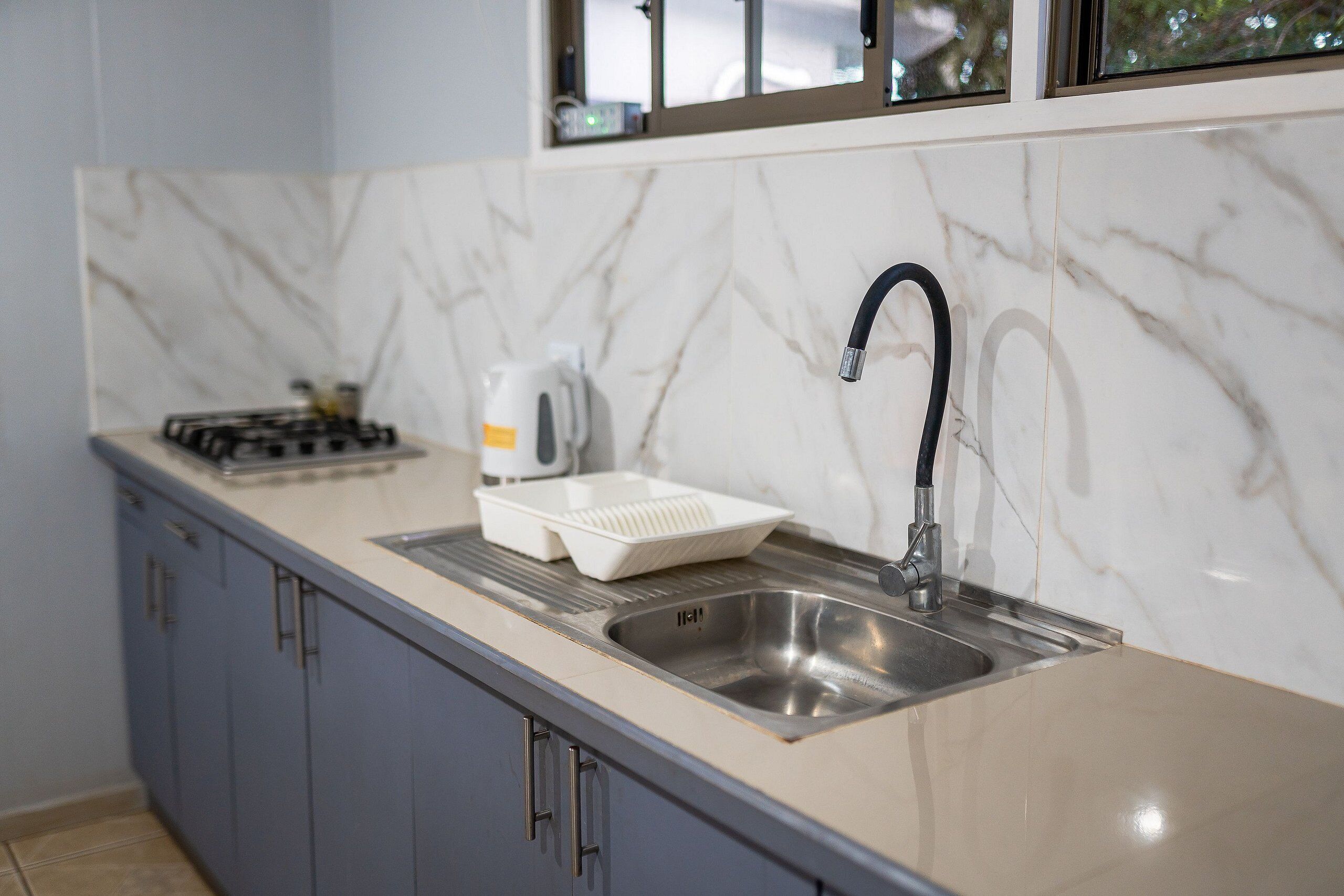 Cabana | Cozinha privada | Geladeira grande, cooktop, chaleira elétrica