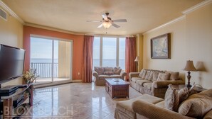 Condo, 3 Bedrooms, Hot Tub | Living area | TV, DVD player - Sienna-Sienna 907 - Near Gulfport Beach (Gulfport)
