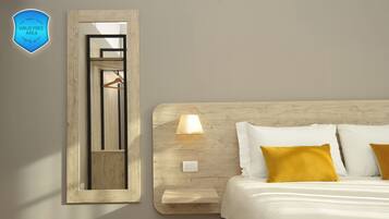 Daunenbettdecken, Minibar, Zimmersafe, Schreibtisch