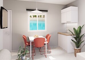Superior Two Bedroom Apartment with Pool View - Ground Floor | Bếp nhỏ riêng | Tủ lạnh, bếp nấu, dụng cụ pha cà phê/trà, ấm điện 