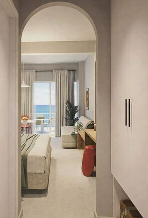 Superior Studio, Balcony, Sea View | Pemandangan balkoni